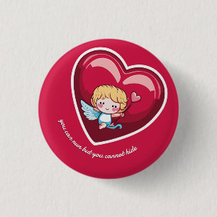Cute Cupid 3 Cm Round Badge