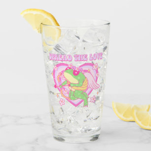 Cute Cupid Frog - Spread the Love Glass