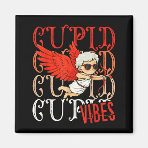 Cute Cupid Valentine Design For Couples Kids Women Magnet