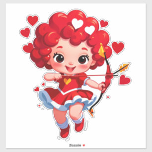 Cute Cupid With Bow And Arrow