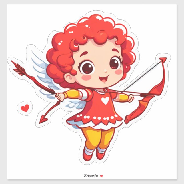 Cute Cupid With Bow And Arrow (Sheet)