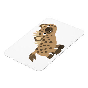 Cute Curious Cartoon Hyena Flexible Magnet