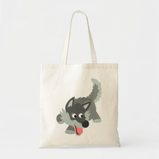 Cute Curious Cartoon Wolf Bag