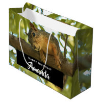 Cute & Curious Squirrel Nature Photo - Birthday