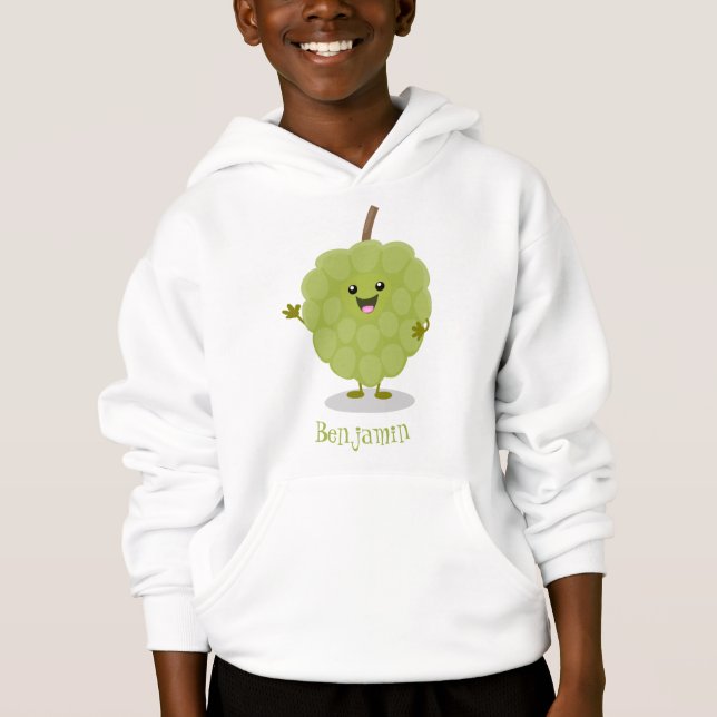 Cute custard apple cherimoya cartoon (Front)