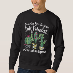 Cute Custodian Squad Squad Appreciation Week back  Sweatshirt