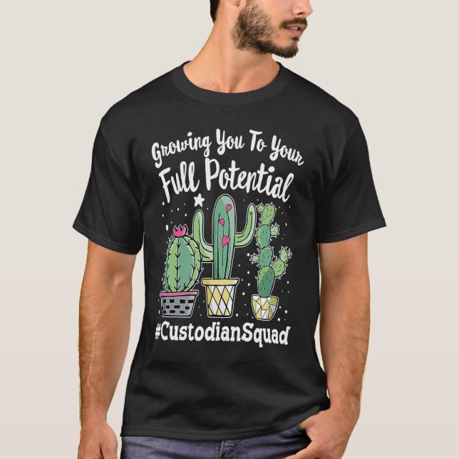 Cute Custodian Squad Squad Appreciation Week back  T-Shirt (Front)