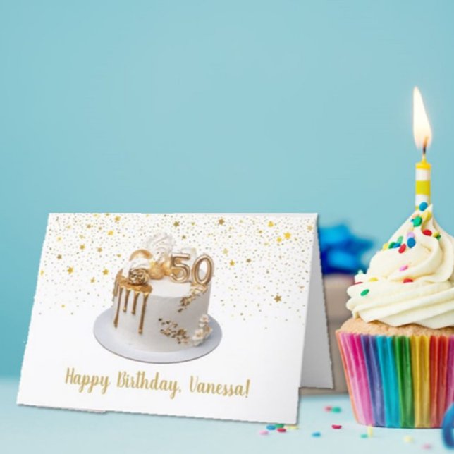 Cute, Custom 50th Birthday Card (Creator Uploaded)