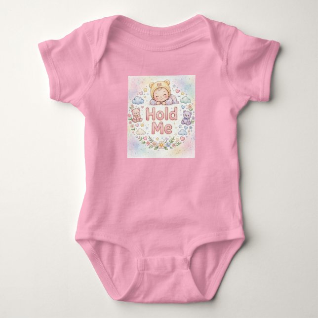 Cute Custom Baby Bodysuit (Front)