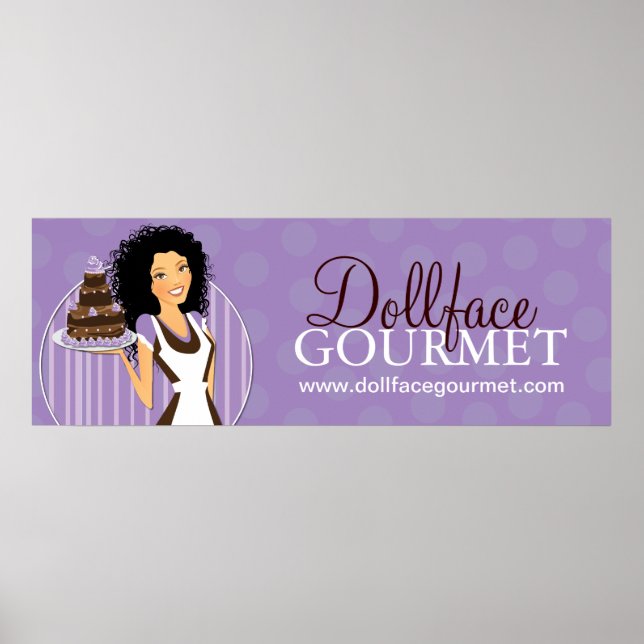 Cute Custom  Bakery Poster (Front)