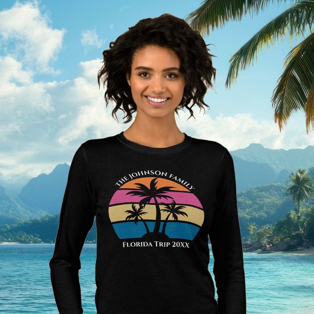 Cute Custom Beach Trip Women's Long Sleeve Tri-Blend Shirt (Creator Uploaded)