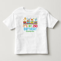 Cute Custom Circus Animal Train 2nd Birthday