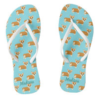 Cute Custom Corgi Teal