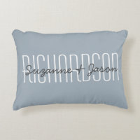 Cute Custom Couple Names Typography Modern Blue