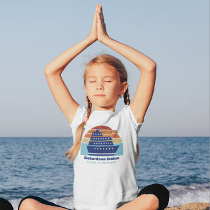 Cute Custom Cruise Ship Family Trip Sunset Kids T-Shirt