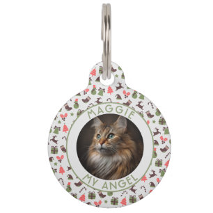 Cute Custom Dog Owner Gift Christmas Pet Tag