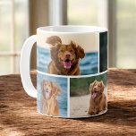 Cute Custom Dog Photo Collage Personalised Coffee Mug<br><div class="desc">Start your mornings with a dose of puppy love! This personalised dog photo collage coffee mug features your favourite pet photos in an adorable, heartwarming layout. Whether you're commemorating a furry friend or gifting to a fellow dog lover, this custom mug is the perfect way to keep those wagging tails...</div>