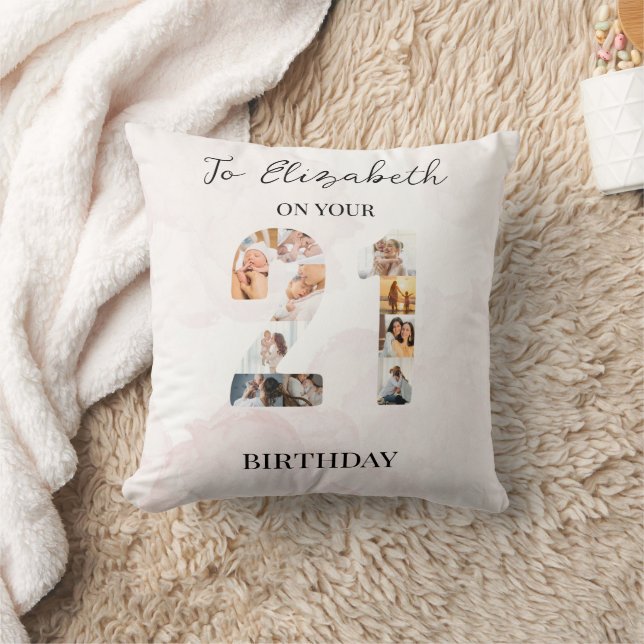 Cute Custom  Family Photo Cushion (Blanket)