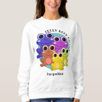 Cute Custom FULLY RELY ON GOD Christian Frog