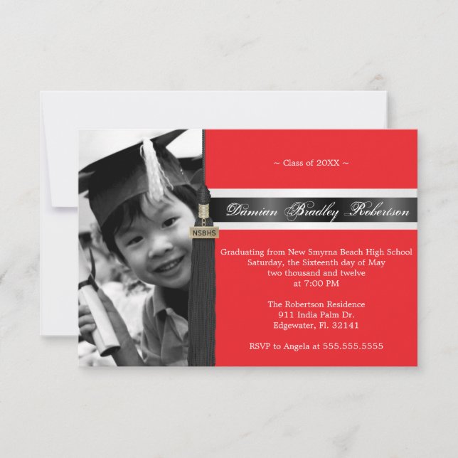 Cute Custom Graduation Invitation (Front)