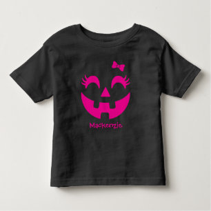 Cute Custom Halloween Jack O' Lantern  Toddler T-Shirt