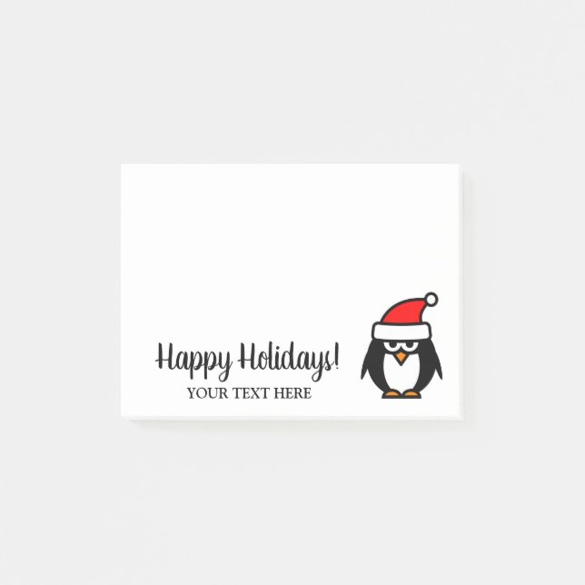 Cute custom Merry Christmas gift Holiday Post-it Notes (Front)