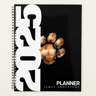 Cute Custom Modern Pet Lovers 2025 Planner
