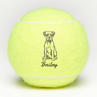 Cute Custom Name Boxer Dog Toy