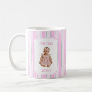 Cute Custom Name Stripes Coffee Mug