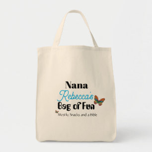 Cute Custom Nana Bag of Fun Butterfly Tote Bag