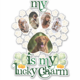 Cute Custom Paw Photos Dog St Patrick's Day