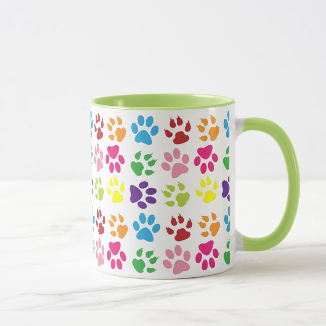 Cute Custom Paw Print Mug (Right)