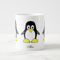 Cute custom penguins coffee mug