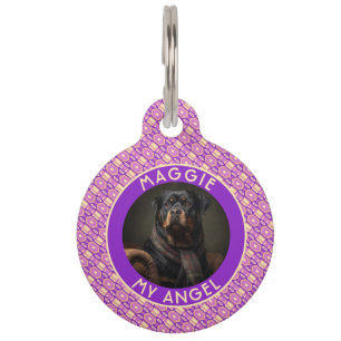 Cute Custom Pet Owner Gift Idea Tribal Motif Tag
