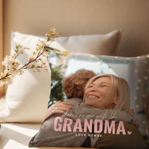 Cute Custom Photo Keepsake GRANDMA Gift Cushion