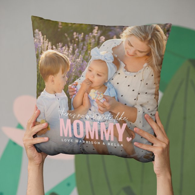 Cute Custom Photo Keepsake MOMMY Gift Cushion (Creator Uploaded)