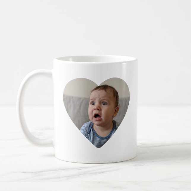 Cute Custom Photo Template Coffee Mug (Left)