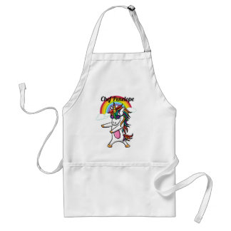 Cute Custom Rainbow Unicorn Standard Apron