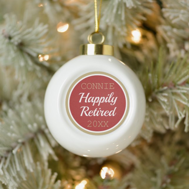 Cute! Custom Retired Christmas Ball ornament (Tree)