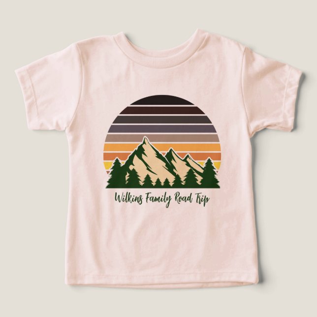 Cute Custom Road Trip Forest Sunset (Design Front)