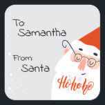 Cute Custom Santa Gift Tags<br><div class="desc">Help disguise your handwriting by using these personalised 'from Santa' gift tag stickers.</div>