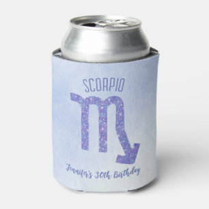 Cute Custom Scorpio Sign Personalised Can Cooler