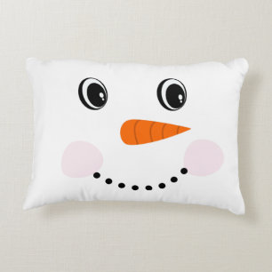 Cute Custom Snowman Decorative Cushion
