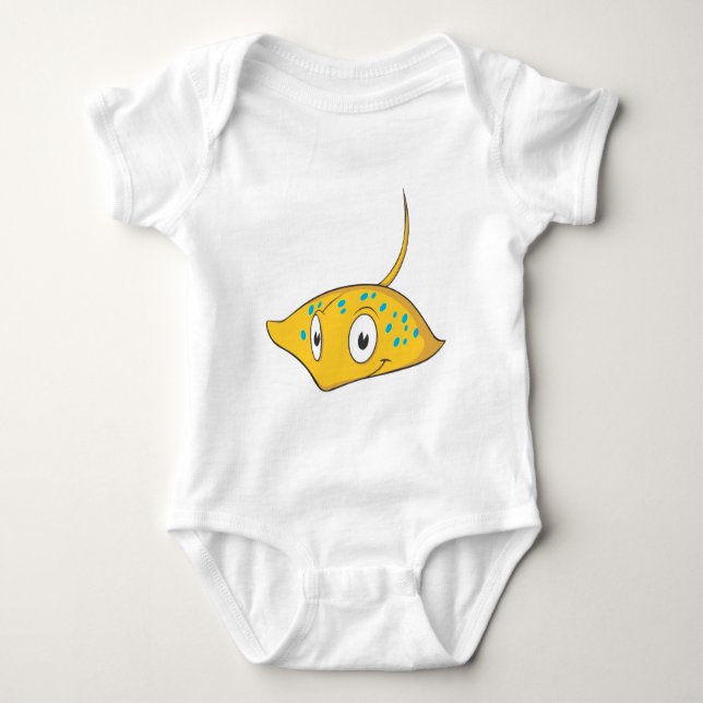 Cute Custom Stingray Cartoon Shirt (Front)