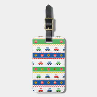 Cute Customisable Colourful Cartoon Cars Luggage Tag