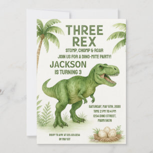 Cute & Customisable Dino Party Cards for Kids