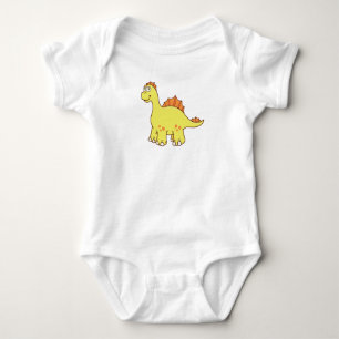 Cute Customisable Dinosaur Baby Bodysuit