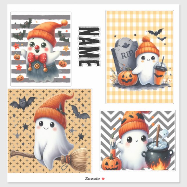 Cute customisable ghost design (Sheet)