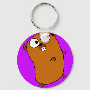 cute customisable gopher key ring