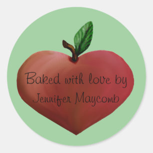 Cute customisable kitchen gift stickers